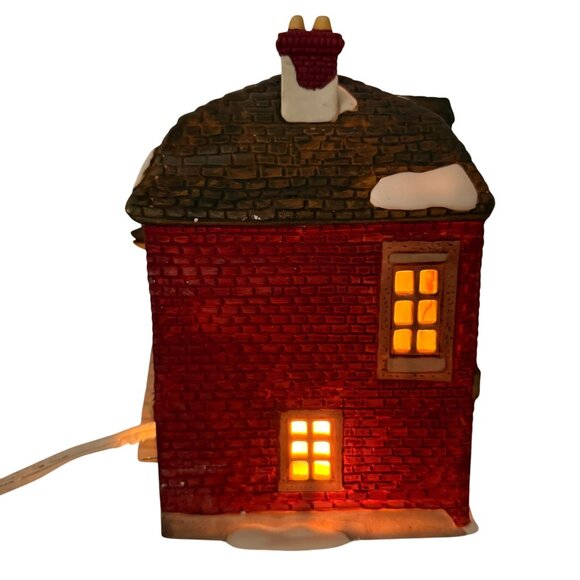 Vtg Dept 56 Dickens Village Fezziwig’s Warehouse Lighted Building A Christmas Ca - Picture 4 of 13